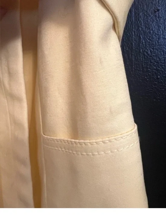 The Limited Canary Yellow Belted Trench Coat - Picture 5 of 7